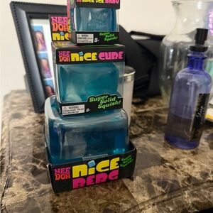 NeeDoh Nice Bundle Blue Super Solid Squish Toy